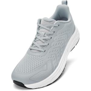 imageWide Toe Box Shoes for Men  Walking Shoes Extra Wide Width Comfortable Athletic Running Tennis Jogging Workout Gym Sneakers for Swelling Bunion Plantar FasciitisGrey