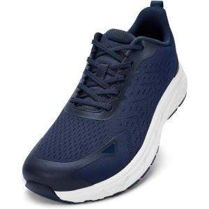 imageWide Toe Box Shoes for Men  Walking Shoes Extra Wide Width Comfortable Athletic Running Tennis Jogging Workout Gym Sneakers for Swelling Bunion Plantar FasciitisBlue