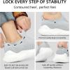imageAkk Walking Shoes for Women  Slip on Memory Foam Lightweight SneakersB Lightgray