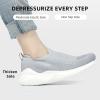 imageAkk Walking Shoes for Women  Slip on Memory Foam Lightweight SneakersB Lightgray