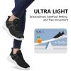 imageAkk Womens Athletic Walking Shoes  Memory Foam Lightweight Tennis Sports Shoes Gym Jogging Slip On Running SneakersBlack816