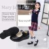 imageGirls Mary Jane School Uniform Shoes Strap Dress Uniform Flats Black ToddlerLittle GirlBig GirlBlack57