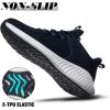 imageWalking Tennis Shoes for Men  Running Sneakers Slip on Shoes Mens Jogging Casual Lightweight Breathable Athletic Sport Gym