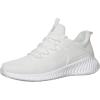 imageWalking Tennis Shoes for Men  Running Sneakers Slip on Shoes Mens Jogging Casual Lightweight Breathable Athletic Sport White