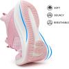 imageWomens Lightweight Workout Shoes  Non Slip Gym Running Mesh Breathable Sneakers for Walking Tennis Training Gym Sports Pink Size 6 US