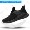 imageWomens Running Workout Shoes  Non Slip Lightweight Gym Mesh Sneakers for Walking Tennis Training Outdoor Sport Black Size 6 US