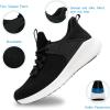 imageWomens Running Workout Shoes  Non Slip Lightweight Gym Mesh Sneakers for Walking Tennis Training Outdoor Sport BlackWhite Size 7 US