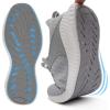 imageWomens Running Workout Shoes  Non Slip Lightweight Gym Mesh Sneakers for Walking Tennis Training Outdoor Sport Grey Size 6 US