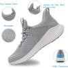 imageWomens Running Workout Shoes  Non Slip Lightweight Gym Mesh Sneakers for Walking Tennis Training Outdoor Sport Grey Size 95 US