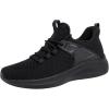 imageWomens Lightweight Workout Shoes  Non Slip Gym Running Mesh Breathable Sneakers for Walking Tennis Training Gym Sports All Black Size 85 US