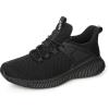 imageWomens Running Workout Shoes  Non Slip Lightweight Gym Mesh Sneakers for Walking Tennis Training Outdoor Sport Black Size 6 US
