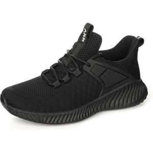 imageWomens Running Workout Shoes  Non Slip Lightweight Gym Mesh Sneakers for Walking Tennis Training Outdoor Sport Black Size 6 US