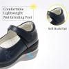imageAkk Girls School Uniform Dress Shoe Mary Jane Flat Navy Little Teen Girls Shoes Size 13