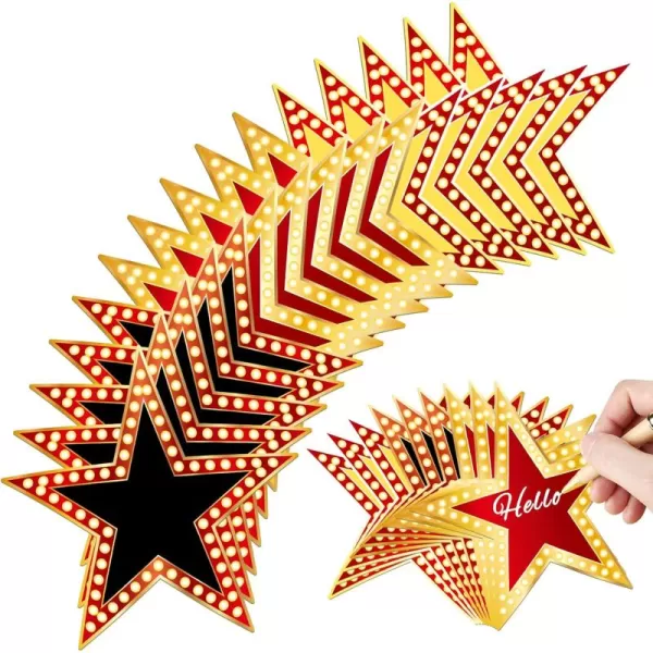 Geosar 48 Pcs Movie Star Cardboard Red Carpet Awards Night Cutouts Confetti Cutouts for Bulletin Board Movie Party Decoration Supply Classroom Wall 11 Inch90