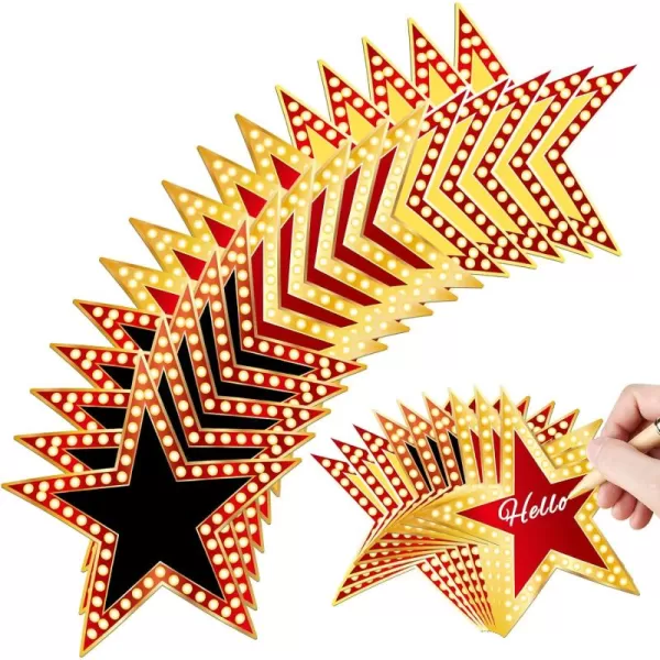 Geosar 48 Pcs Movie Star Cardboard Red Carpet Awards Night Cutouts Confetti Cutouts for Bulletin Board Movie Party Decoration Supply Classroom Wall 11 Inch150