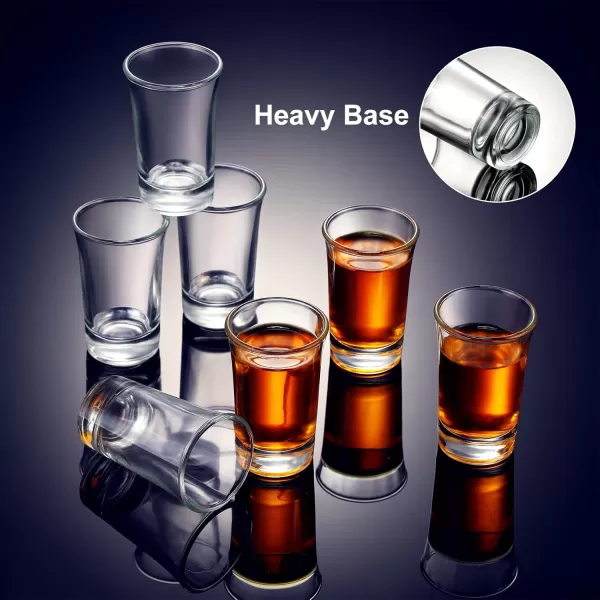 100 Pieces Clear Short Shot Glasses Bulk 15 oz Mini Round Shot Glasses Heavy Base Small Glass Cups for Wedding Party Espresso Water Juice Milk Coffee Drinking Novelty StyleNovelty Style