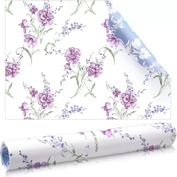 10 Sheets Drawer Liners for Dresser Scented Drawer Liners Drawer Paper Liner Non Adhesive Scented Liners for Drawers Fragrant Drawer Liners for Home Shelf Closet Linen ScentedPurple Flower