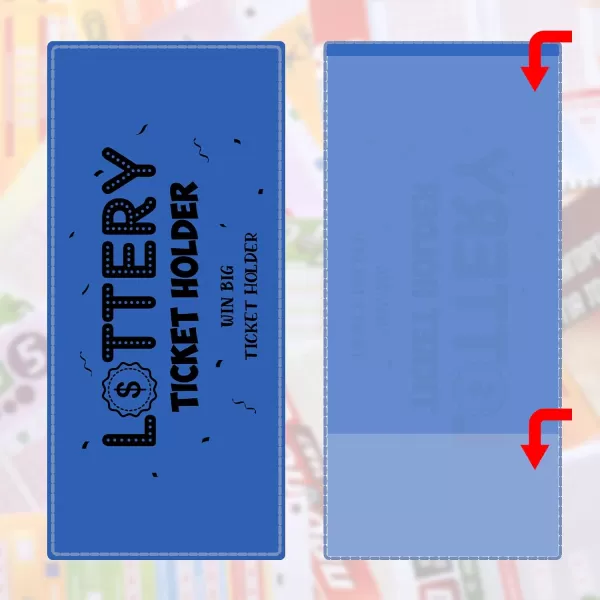 Geosar 5 Pcs Lottery Ticket Holders 43 x 945 Inches Assorted Colored Ticket Topload Holder Lottery Ticket Holders for Tickets Home Office Supplies