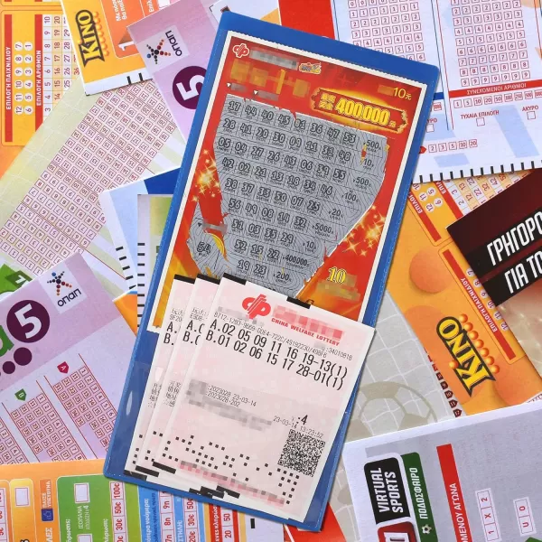 Geosar 5 Pcs Lottery Ticket Holders 43 x 945 Inches Assorted Colored Ticket Topload Holder Lottery Ticket Holders for Tickets Home Office Supplies