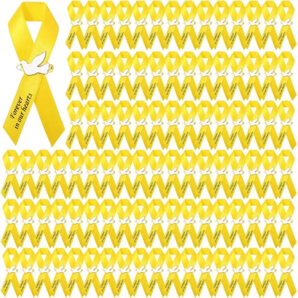 Geosar 100 Pcs Dove Funeral Ribbons Memorial Ribbon Funeral Pins Memorial Service Respect Personalized Ribbon Bow with Safety Pins and White Dove for Mourning Remembrance Day Funeral Event GreenYellow