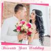 imageGeosar 8 Bundles Artificial Peonies Silk Flowers Fake Peony Bouquet Faux Peonies Flowers Bulk for Decoration Vase Florals Arrangements Wedding Home Party Table BlueBright Color