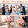 imageGeosar Artificial Peonies Silk Flowers Fake Peony Bouquet Faux Peonies Flowers Bulk for Decoration Vase Florals Arrangements Wedding Home Party TableRose Pink Light PinkPeach Pink  Light Pink