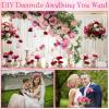 imageGeosar Artificial Peonies Silk Flowers Fake Peony Bouquet Faux Peonies Flowers Bulk for Decoration Vase Florals Arrangements Wedding Home Party TableRose Pink Light PinkRose Pink  Light Pink