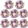 imageGeosar Artificial Peonies Silk Flowers Fake Peony Bouquet Faux Peonies Flowers Bulk for Decoration Vase Florals Arrangements Wedding Home Party TableRose Pink Light PinkGray Purple  Light Purple