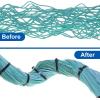 image2000 Pcs 14 Zip Ties Heavy Duty Plastic Zip Wire 49 lb Tensile Strength UV Resistant Cable Ties Self Locking Wraps for Indoor and Outdoor WhiteBlack
