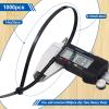 image2000 Pcs 14 Zip Ties Heavy Duty Plastic Zip Wire 49 lb Tensile Strength UV Resistant Cable Ties Self Locking Wraps for Indoor and Outdoor WhiteBlack