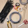 image2000 Pcs 14 Zip Ties Heavy Duty Plastic Zip Wire 49 lb Tensile Strength UV Resistant Cable Ties Self Locking Wraps for Indoor and Outdoor WhiteBlack