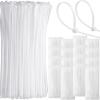 image2000 Pcs 14 Zip Ties Heavy Duty Plastic Zip Wire 49 lb Tensile Strength UV Resistant Cable Ties Self Locking Wraps for Indoor and Outdoor WhiteWhite