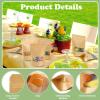 imageGeosar 300 Pcs Kraft Bags with Window 8 x 12 Inch Stand Kraft Pouches Bulk Zipper Paper Pouches Food Storage Reusable Heat Sealable Bags for Packaging Home Business4 x 6 Inch