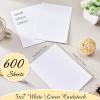 imageGeosar 50 Sheet Linen Cardstock Invitation Cardstock Heavyweight Printer Paper 92lb 250gsm Index Cards for Printer Cover Postcards Blank Flash Note Greeting BeigeWhite