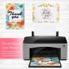 imageGeosar 50 Sheet Linen Cardstock Invitation Cardstock Heavyweight Printer Paper 92lb 250gsm Index Cards for Printer Cover Postcards Blank Flash Note Greeting BeigeWhite