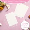 imageGeosar 50 Sheet Linen Cardstock Invitation Cardstock Heavyweight Printer Paper 92lb 250gsm Index Cards for Printer Cover Postcards Blank Flash Note Greeting BeigeBeige