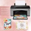 imageGeosar 50 Sheet Linen Cardstock Invitation Cardstock Heavyweight Printer Paper 92lb 250gsm Index Cards for Printer Cover Postcards Blank Flash Note Greeting BeigeWhite
