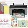 imageGeosar 50 Sheet Linen Cardstock Invitation Cardstock Heavyweight Printer Paper 92lb 250gsm Index Cards for Printer Cover Postcards Blank Flash Note Greeting BeigeColorful