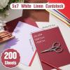 imageGeosar 50 Sheet Linen Cardstock Invitation Cardstock Heavyweight Printer Paper 92lb 250gsm Index Cards for Printer Cover Postcards Blank Flash Note Greeting BeigeColorful
