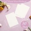 imageGeosar 50 Sheet Linen Cardstock Invitation Cardstock Heavyweight Printer Paper 92lb 250gsm Index Cards for Printer Cover Postcards Blank Flash Note Greeting BeigeBeige