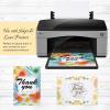 imageGeosar 50 Sheet Linen Cardstock Invitation Cardstock Heavyweight Printer Paper 92lb 250gsm Index Cards for Printer Cover Postcards Blank Flash Note Greeting BeigeWhite