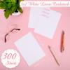 imageGeosar 50 Sheet Linen Cardstock Invitation Cardstock Heavyweight Printer Paper 92lb 250gsm Index Cards for Printer Cover Postcards Blank Flash Note Greeting BeigeWhite
