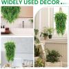 imageGeosar 72 Pcs Artificial Hanging Plants 32 Inch Hanging Boston Ferns Plastic Fake Plants for Wall Room Garden Wedding Garland Indoor Outdoor Decoration No Basket104