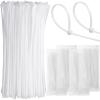 image2000 Pcs 14 Zip Ties Heavy Duty Plastic Zip Wire 49 lb Tensile Strength UV Resistant Cable Ties Self Locking Wraps for Indoor and Outdoor WhiteWhite