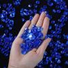 image450 Pieces Fake Ice Cubes Diamonds Ice Rocks Acrylic Stones Crystals Plastic Cubes Gems Vase Rocks Centerpiece Vase Filler Gems for Weddings Party Decoration Display Table Scatter 2 Sizes RoyalblueRoyalblu