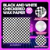 imageGeosar 100 Pcs Gingham Party Supply Disposable Paper Food Tray Bulk Disposable Food Boat with Checkered Wax Paper Sheet Checkered Wrapping supply for Carnival Picnic Birthday Party RedIridescent