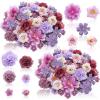 imageGeosar 120 Pcs Small Flowers for Crafts Mini Faux Flowers Artificial Silk Fabric Floral Arrangement Decorations for DIY Wreath Bouquets Wedding Bridal Baby Shower Home DecorPurpleCoquette StylePurple