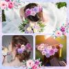 imageGeosar 120 Pcs Small Flowers for Crafts Mini Faux Flowers Artificial Silk Fabric Floral Arrangement Decorations for DIY Wreath Bouquets Wedding Bridal Baby Shower Home DecorPurpleCoquette StylePurple