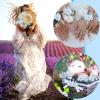 imageGeosar 120 Pcs Small Flowers for Crafts Mini Faux Flowers Artificial Silk Fabric Floral Arrangement Decorations for DIY Wreath Bouquets Wedding Bridal Baby Shower Home DecorPurpleCoquette StyleBlue