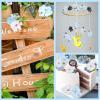 imageGeosar 120 Pcs Small Flowers for Crafts Mini Faux Flowers Artificial Silk Fabric Floral Arrangement Decorations for DIY Wreath Bouquets Wedding Bridal Baby Shower Home DecorPurpleCoquette StyleBlue